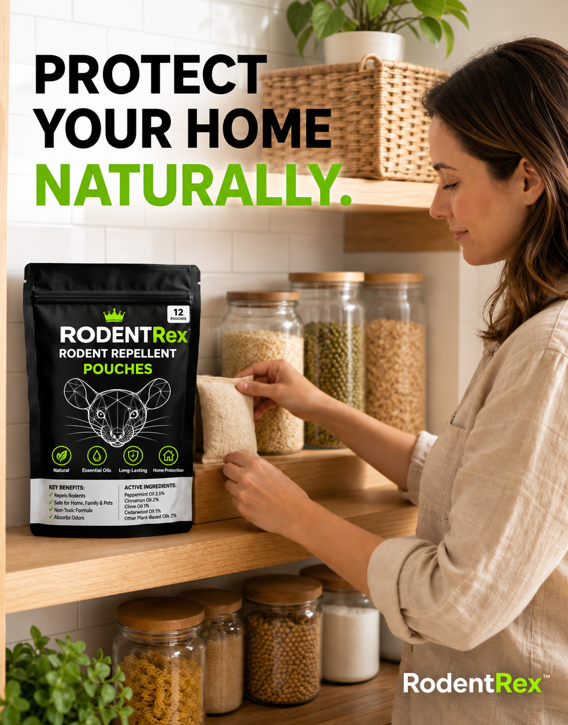 RodentRex Natural Repellent Pouches